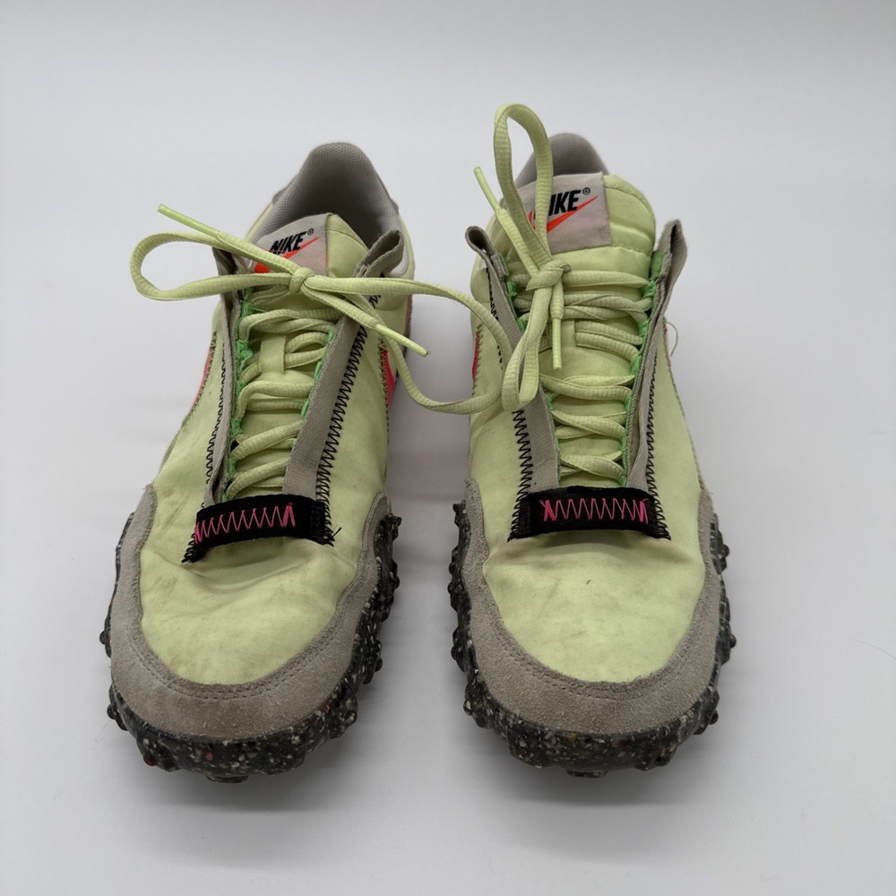 Nike Waffle Racer Crater Shoes Women's Volt Green Pink Size 9